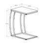 Hanah Home Shp-908-Oo-1 Mesa Auxiliar Nogal 50x62x35 cm